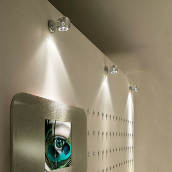 Beluga colour d57 1 lichts plafond/wandlamp Fabbian 