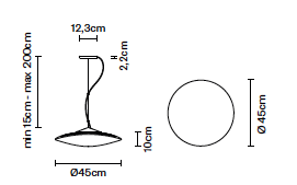 Loop hanglamp Fabbian 