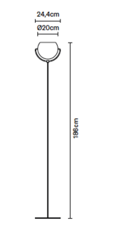 Beluga D57 vloerlamp Fabbian 