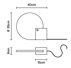 Plana round F71 tafellamp Fabbian&nbsp;