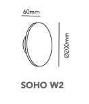 Soho W2 switch tune wandlamp Light Point
