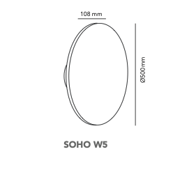 Soho W5 switch tune wandlamp Light Point