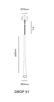 Drop S1 hanglamp Light Point