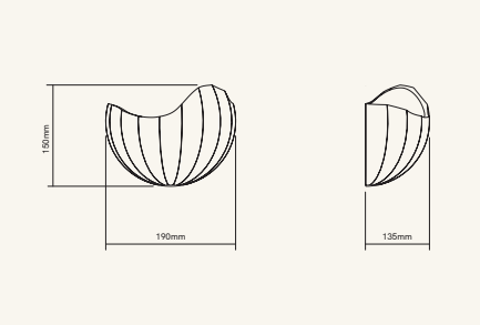 Onna S wandlamp Lobo Atelier