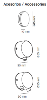 Half wall 1 wandlamp Milan