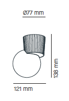 Land 1 wandlamp Milan