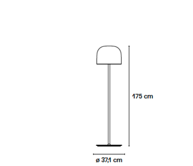Equatore medium vloerlamp FontanaArte