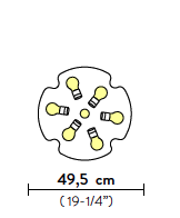 Odeon ceiling 65 plafondlamp Slamp