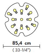 Odeon ceiling 100 plafondlamp Slamp
