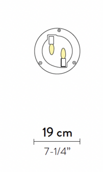 Veli ceiling/wall mini wandlamp Slamp