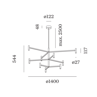 Match lusta 3.2.1 hanglamp Wever &amp; Ducre 