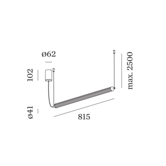 Flyra horizontal 1.1 hanglamp Wever &amp; Ducre 