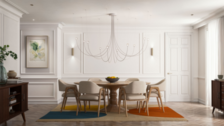 Oplia chandelier 2.0 hanglamp Wever &amp; Ducre 