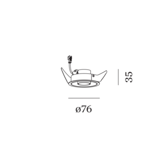 Qito 1.0 inbouwspot Wever &amp; Ducre&nbsp;