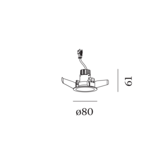 Deep petit IQ 1.0 inbouwspot Wever &amp; Ducre&nbsp;