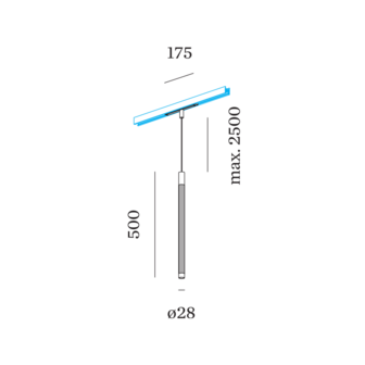 Trace 5.0 on strex rail hanglamp Wever &amp; Ducre 
