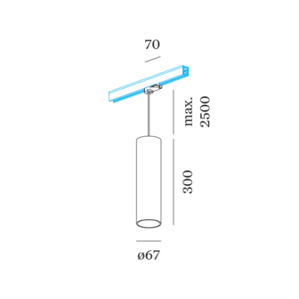 Ray 3.0 on track (3-fase) gu10 hanglamp Wever &amp; Ducre 