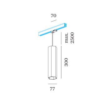 Hexo 3.0 on track (3-fase) gu10 hanglamp Wever &amp; Ducre 