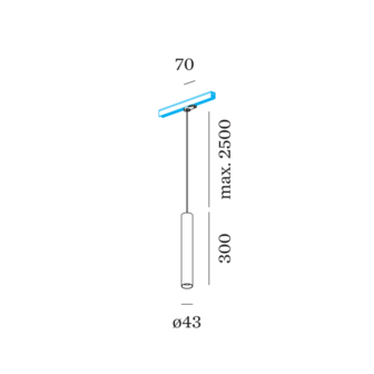 Ray mini 3.0 on track (3-fase) par11 hanglamp Wever &amp; Ducre 