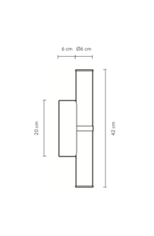 Pars wall 42 cm wandlamp Anour