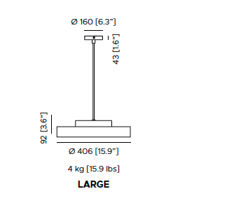 Discus so large hanglamp Contardi