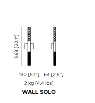 Mikado solo wandlamp Contardi