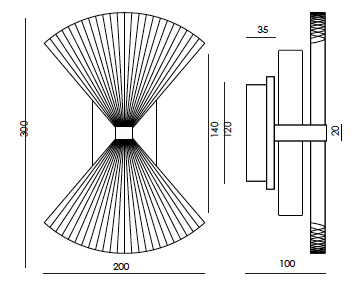 Hita A1356 wandlamp Aromas&nbsp;