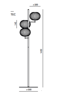 Irzo P1353 vloerlamp Aromas&nbsp;