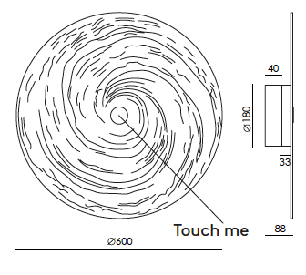 Lida A1357/R60 wandlamp Aromas&nbsp;