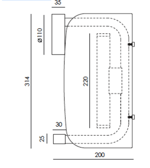 Lida S A1357/S wandlamp Aromas&nbsp;