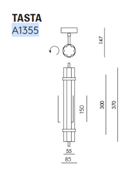 Tasta A1355 wandlamp Aromas&nbsp;
