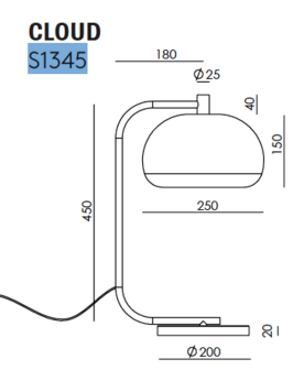 Cloud S1345 tafellamp Aromas&nbsp;