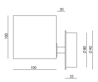 Cubic A1344 wandlamp Aromas&nbsp;