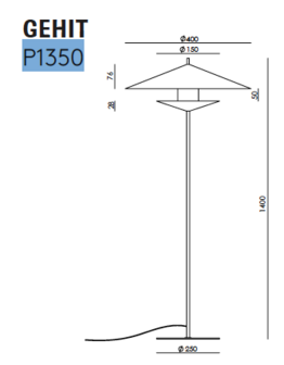 Gehit&nbsp;P1350 vloerlamp Aromas 