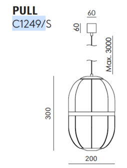 Pull&nbsp;&Oslash; 20 cm C1249/S hanglamp Aromas 