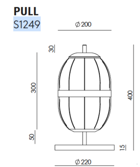 Pull&nbsp;S1249 tafellamp Aromas 