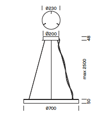 Gavin Silence leaf &Oslash;70 cm hanglamp Olev