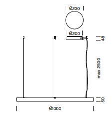 Gavin Silence leaf &Oslash;100 cm hanglamp Olev