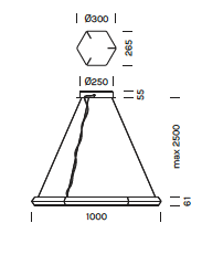 Exagon Silence &Oslash;100 hanglamp Olev