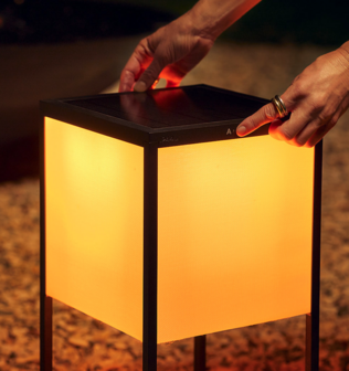 Fil S dim to amber portable outdoor vloerlamp IP44.de