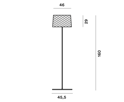 Twiggy Grid lettura outdoor vloerlamp Foscarini