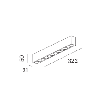 Pirro 12.0 petit led opbouwspot Wever &amp; Ducre 