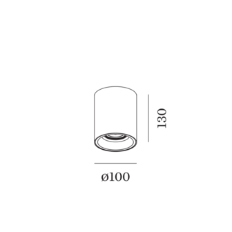 Solid 1.0 led opbouwspot Wever &amp; Ducre 