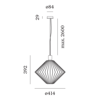 Wiro diamond 1.1 hanglamp Wever &amp; Ducre 