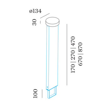 Palos 2.0 round led outdoor vloerlamp Wever &amp; Ducre 