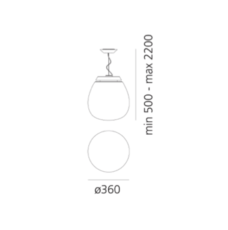 Empatia 36 Suspension hanglamp Artemide 