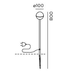 Bal.4 spike Movable outdoor vloerlamp IP44.de