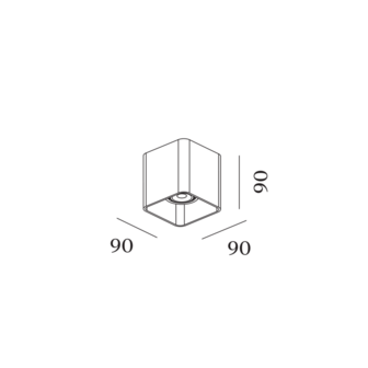 Docus 1.0 gu10 opbouwspot Wever &amp; Ducre 