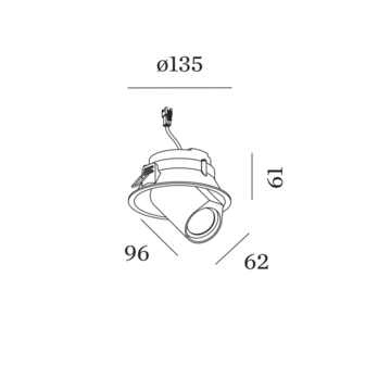 Bliek Round 1.0 LED inbouwspot Wever &amp; Ducre 