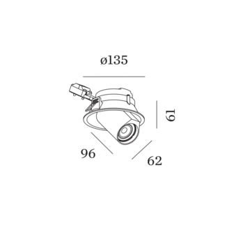 Bliek Round 1.0 gu10 inbouwspot Wever &amp; Ducre 